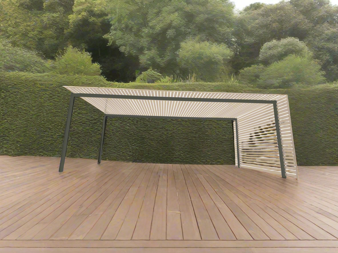 The EuroShade 4 Post Pergola Kit - Custom Colour Range 6m x 3.2m