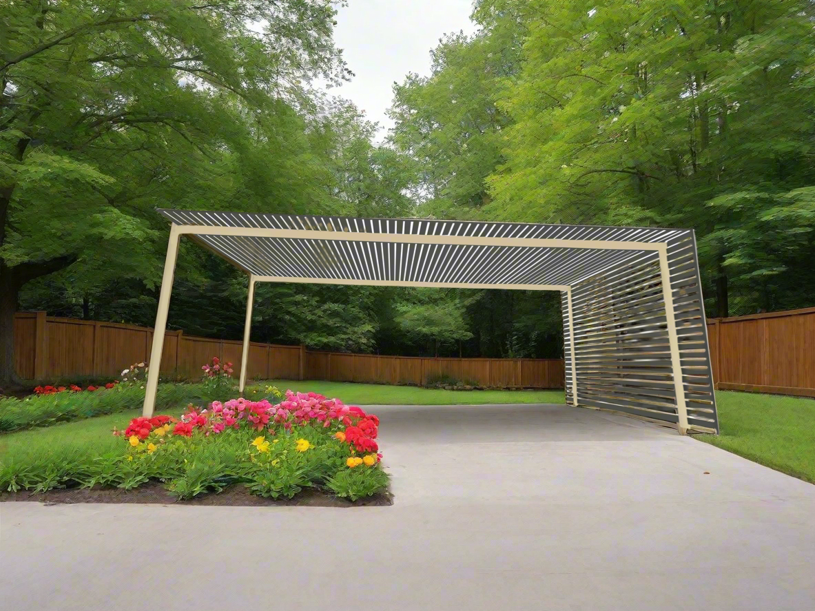 The EuroShade 4 Post Pergola Kit - Custom Colour Range 6m x 3.2m