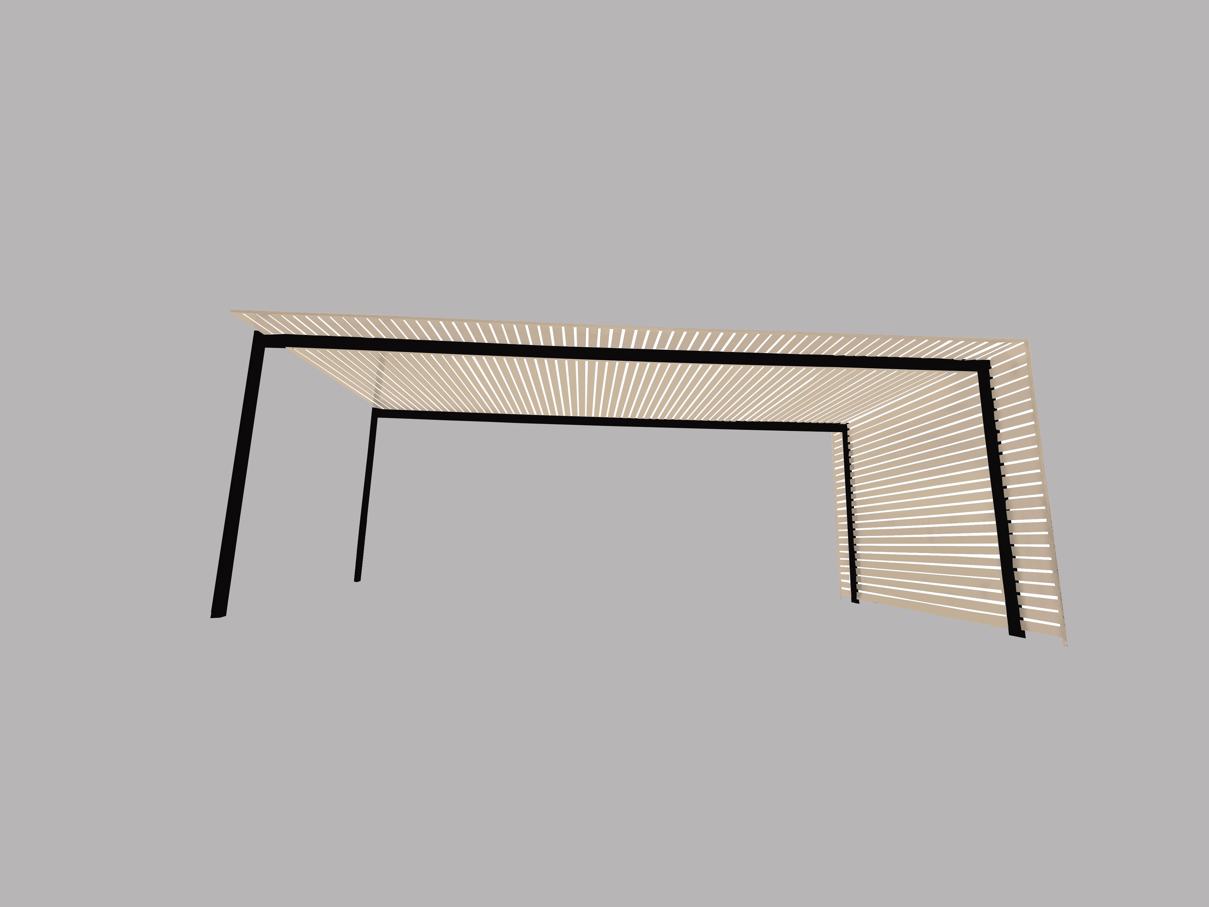 The EuroShade 4 Post Pergola Kit - Custom Colour Range 6m x 3.2m