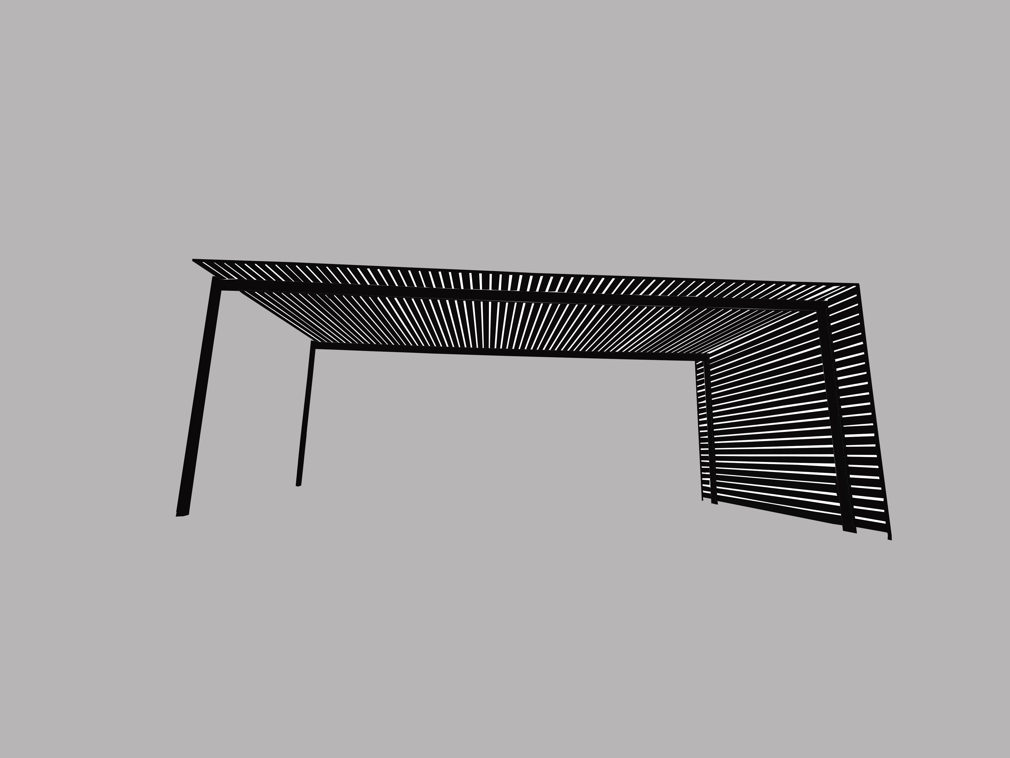 The EuroShade 4 Post Pergola Kit - Custom Colour Range 6m x 3.2m