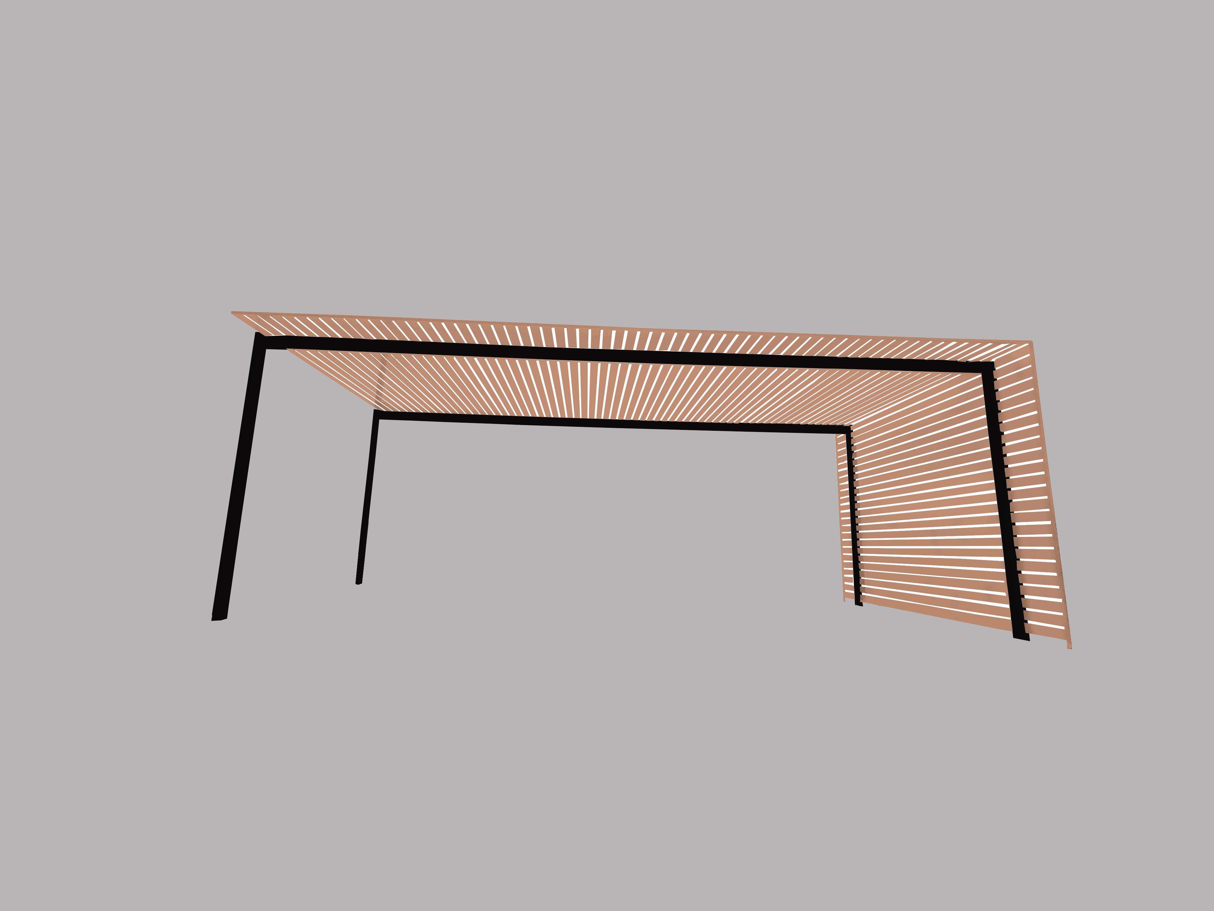 The EuroShade 4 Post Pergola Kit - Custom Colour Range 6m x 3.2m