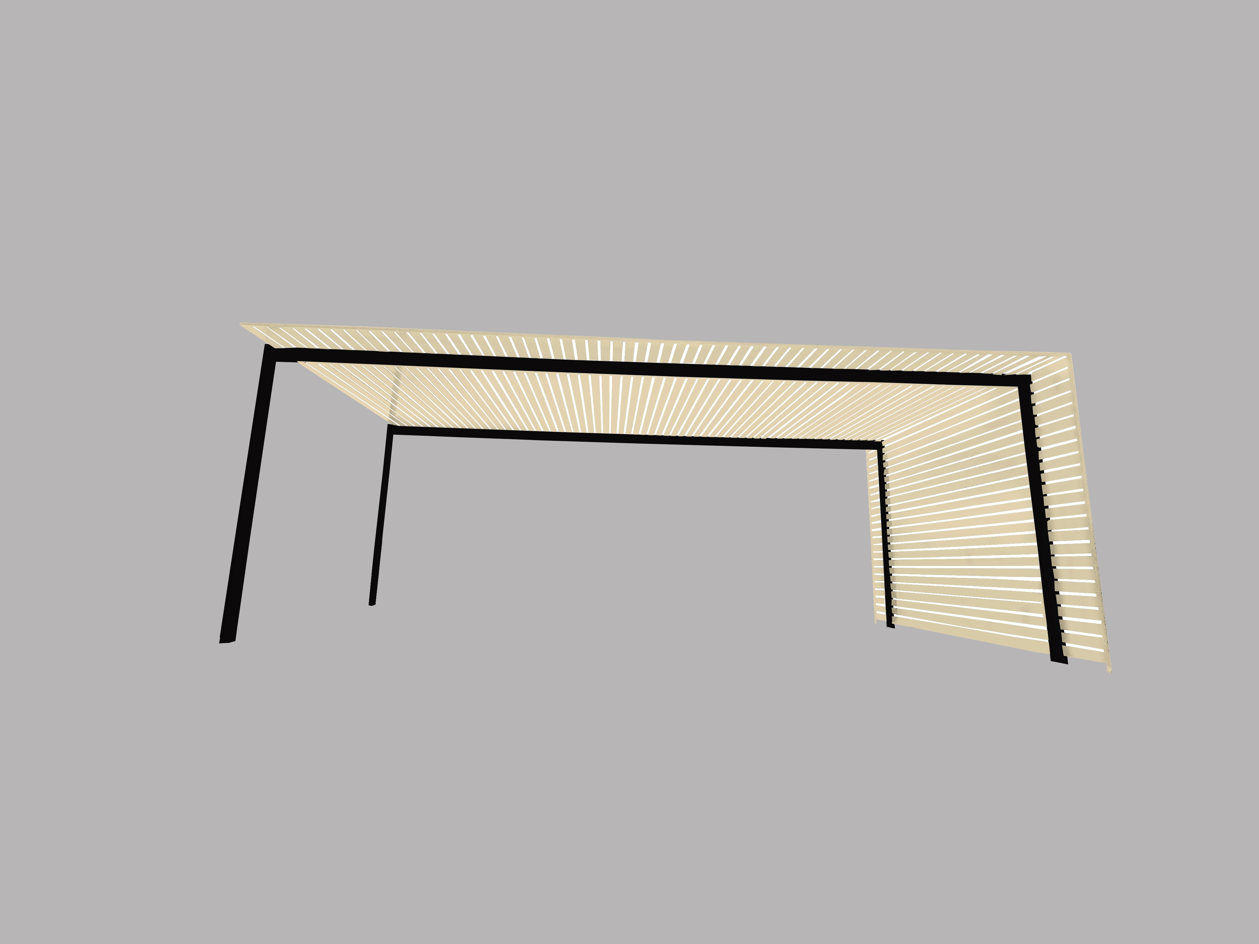 The EuroShade 4 Post Pergola Kit - Custom Colour Range 6m x 3.2m