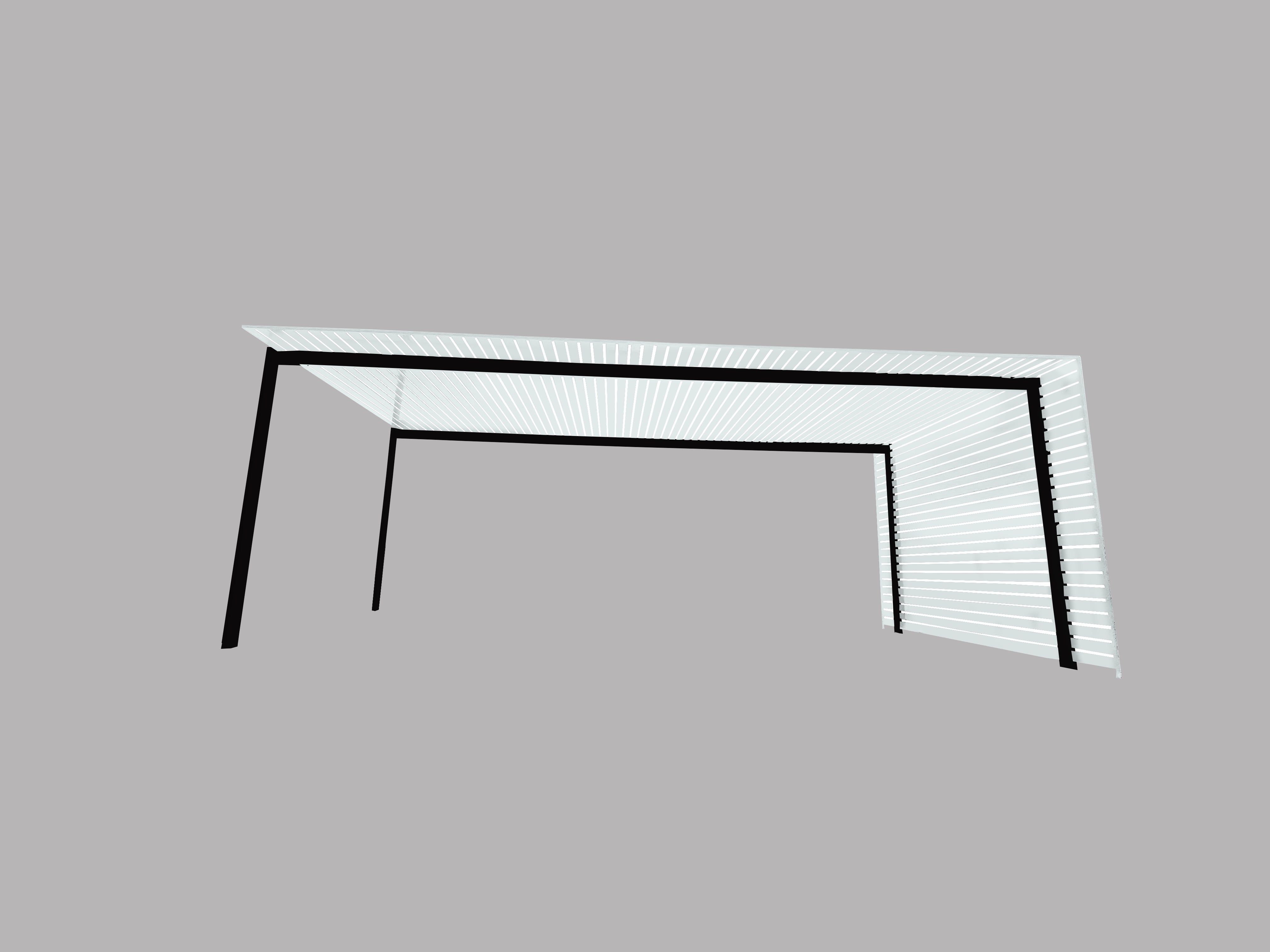 The EuroShade 4 Post Pergola Kit - Custom Colour Range 6m x 3.2m