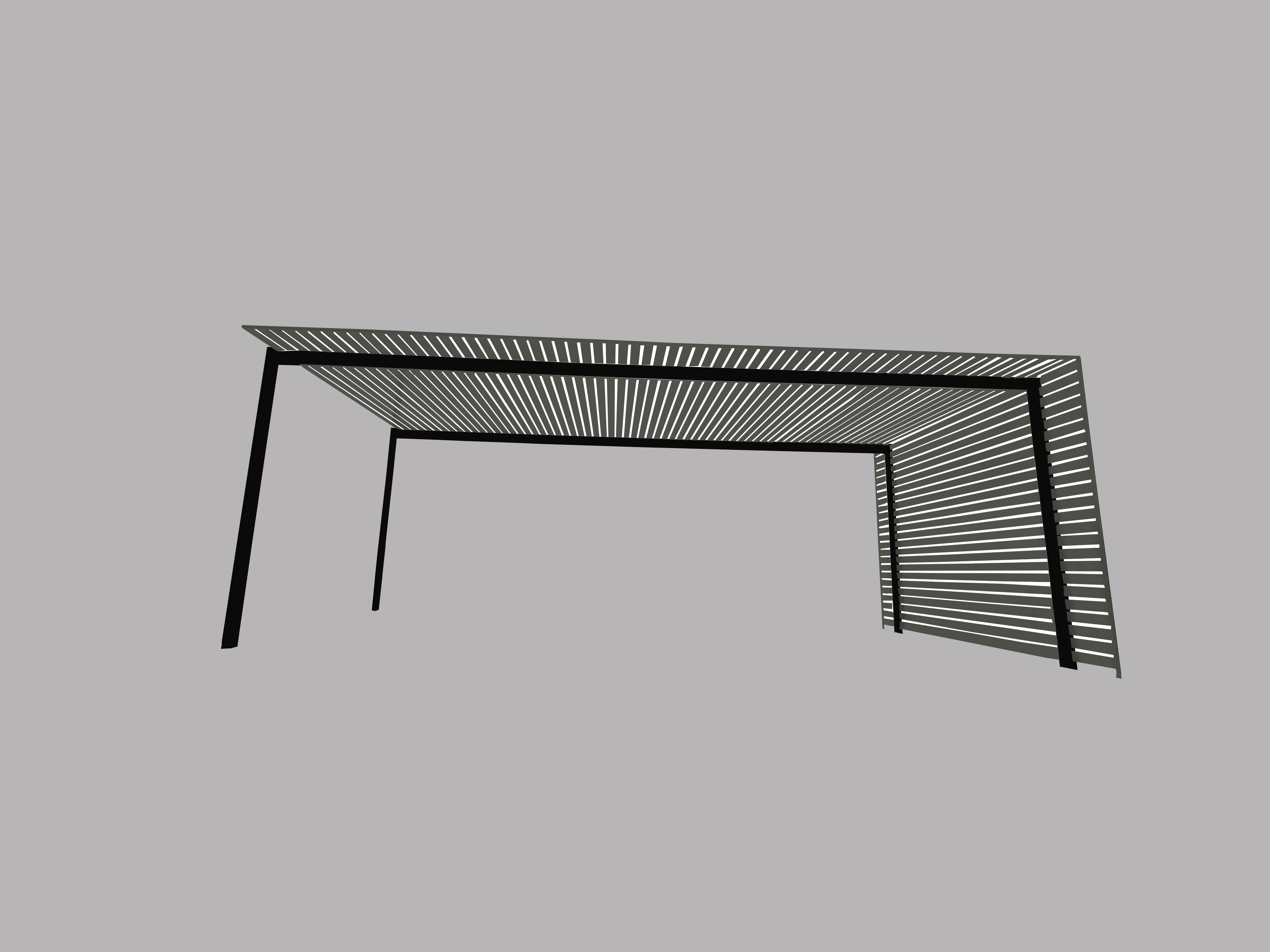 The EuroShade 4 Post Pergola Kit - Custom Colour Range 6m x 3.2m