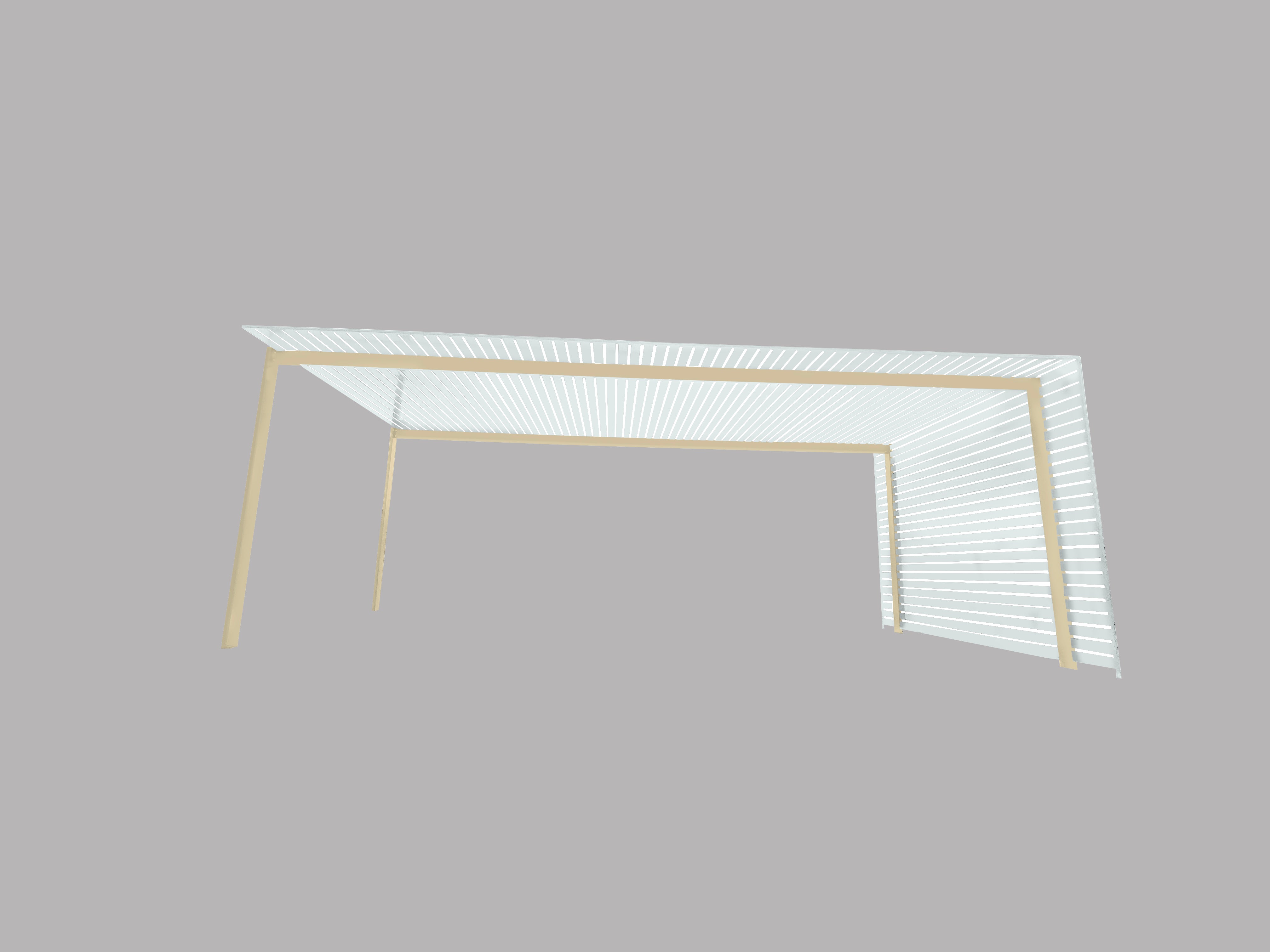 The EuroShade 4 Post Pergola Kit - Custom Colour Range 6m x 3.2m