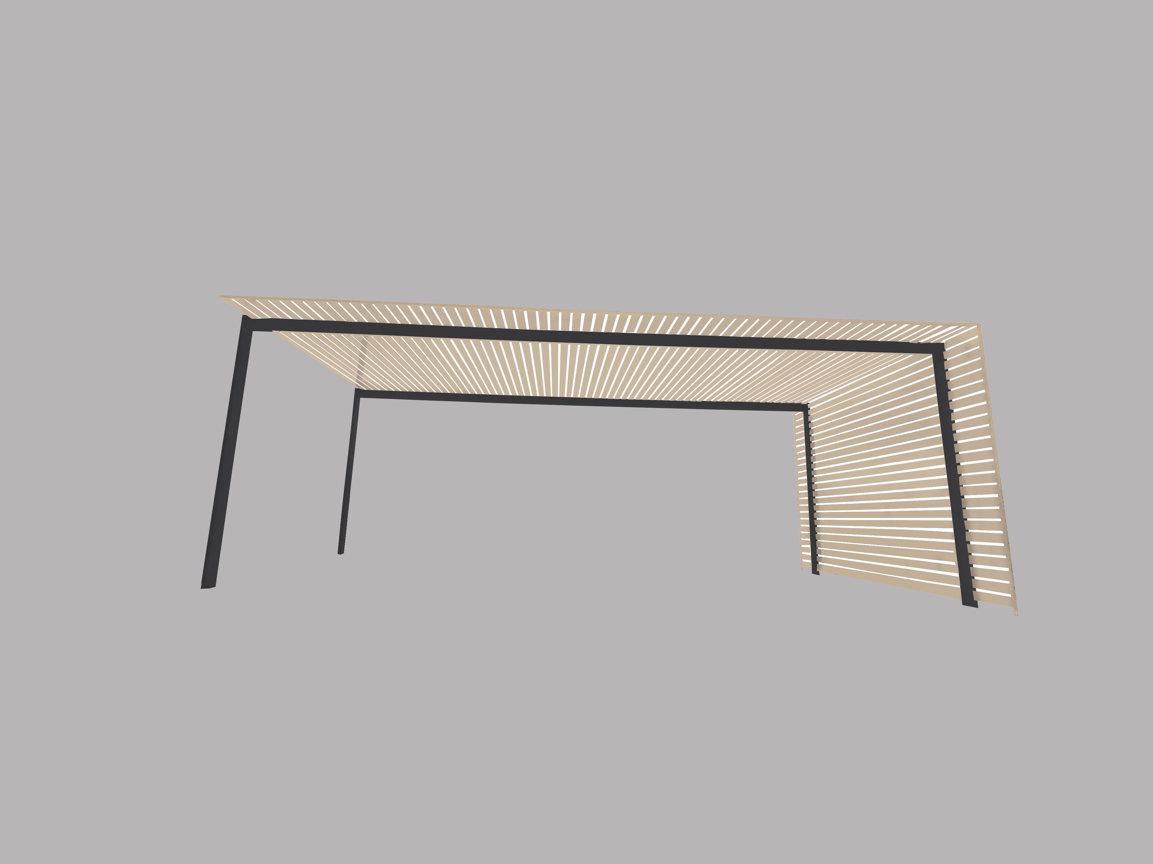 The EuroShade 4 Post Pergola Kit - Custom Colour Range 6m x 3.2m