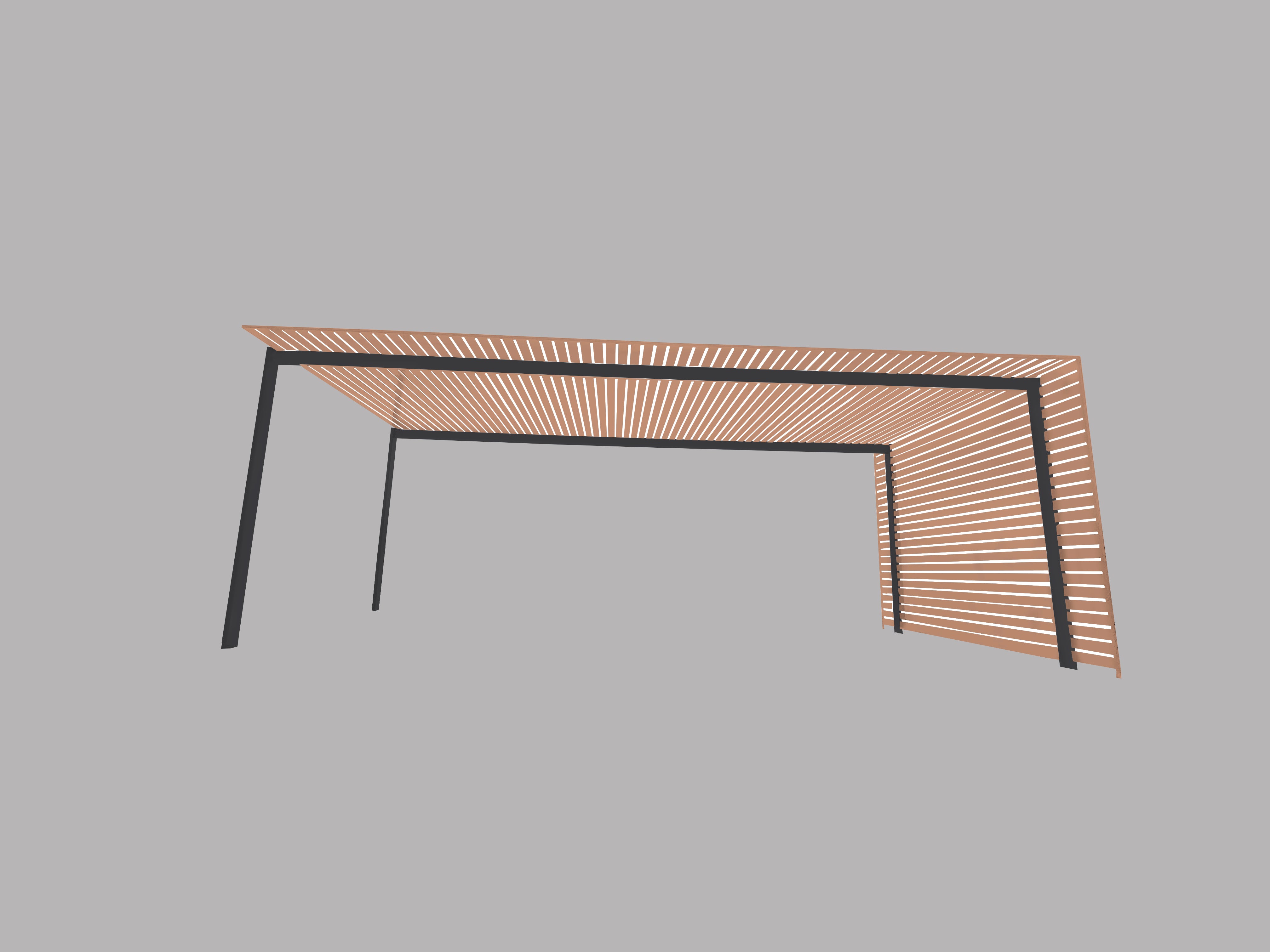 The EuroShade 4 Post Pergola Kit - Custom Colour Range 6m x 3.2m