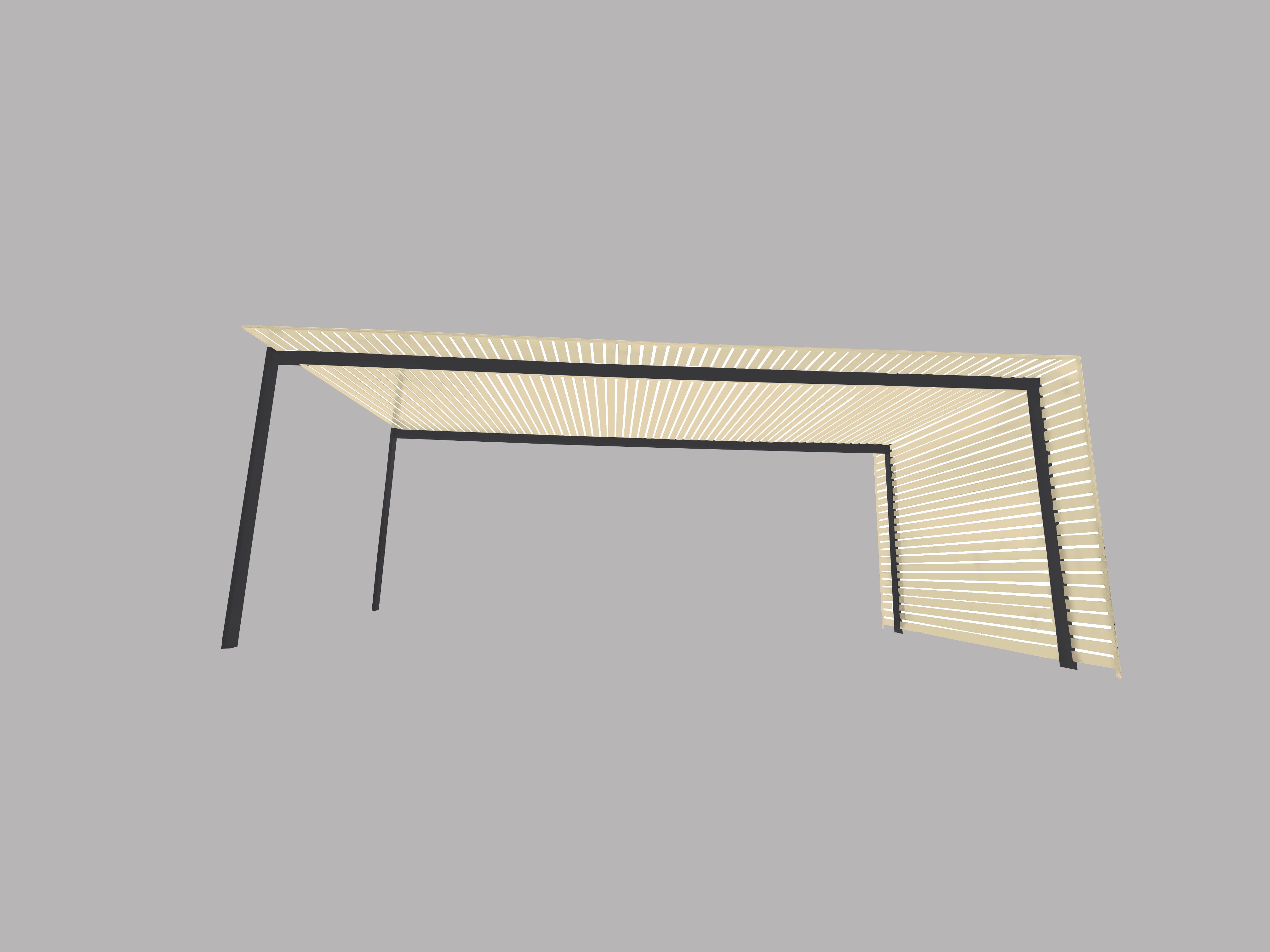 The EuroShade 4 Post Pergola Kit - Custom Colour Range 6m x 3.2m