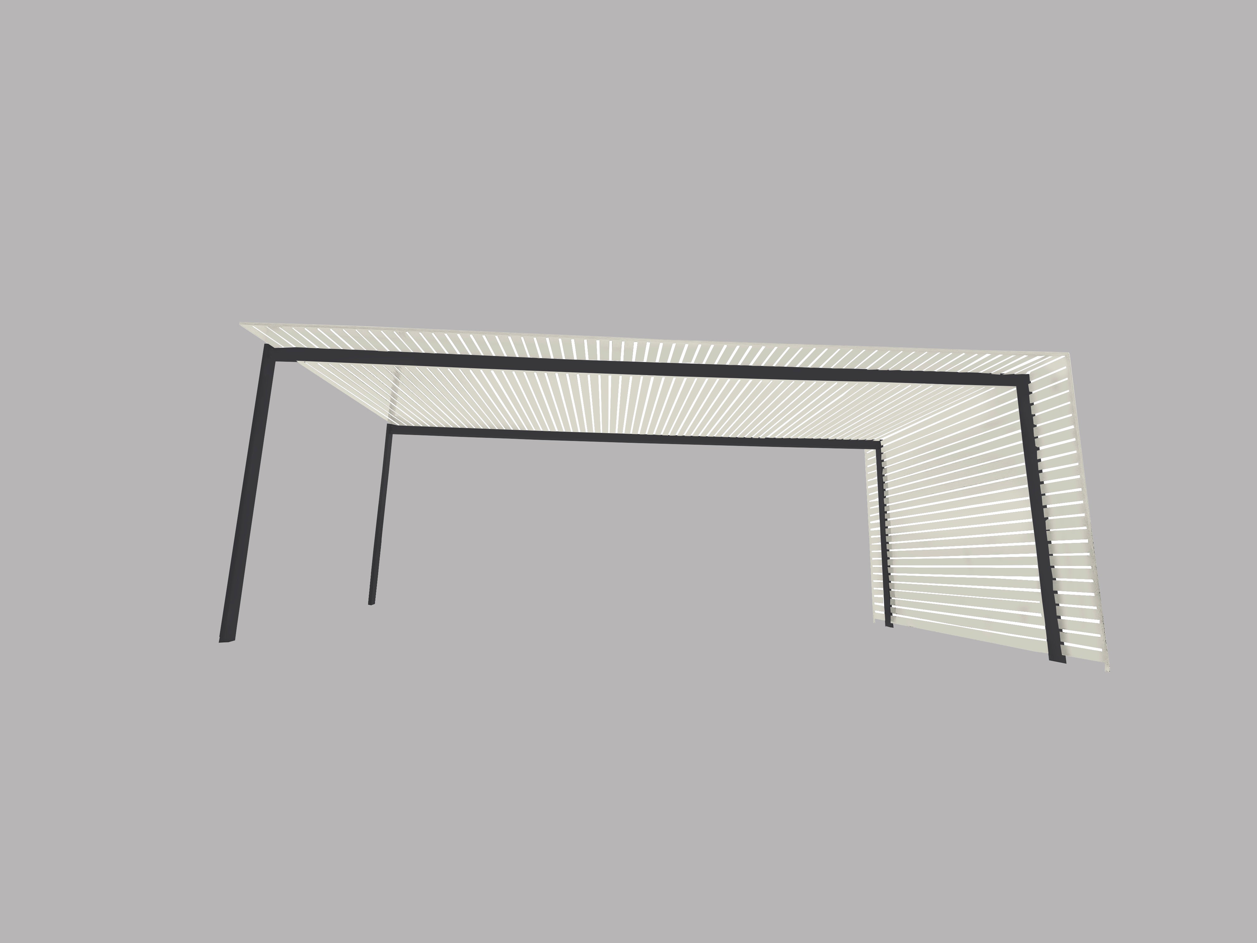 The EuroShade 4 Post Pergola Kit - Custom Colour Range 6m x 3.2m