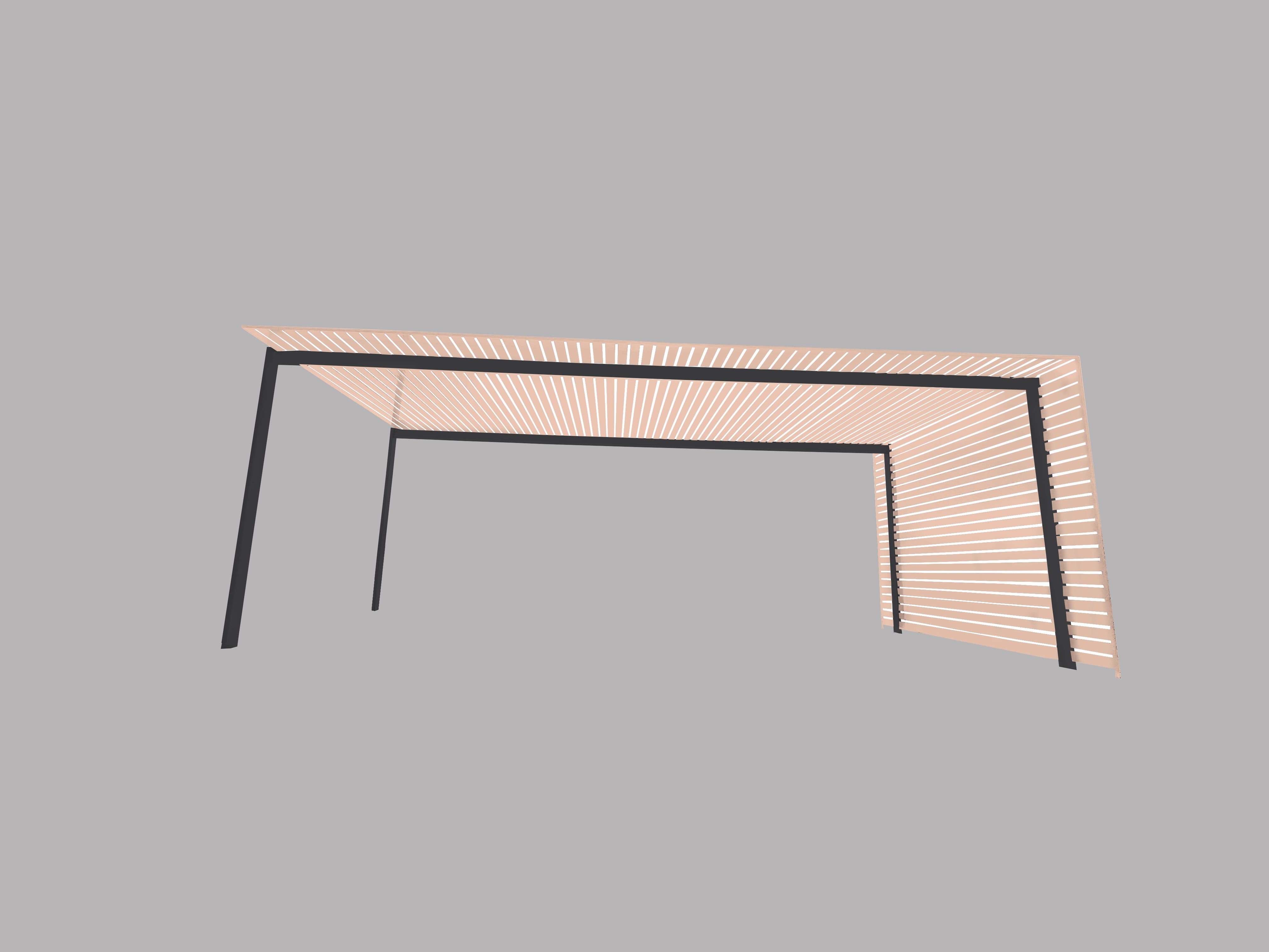 The EuroShade 4 Post Pergola Kit - Custom Colour Range 6m x 3.2m