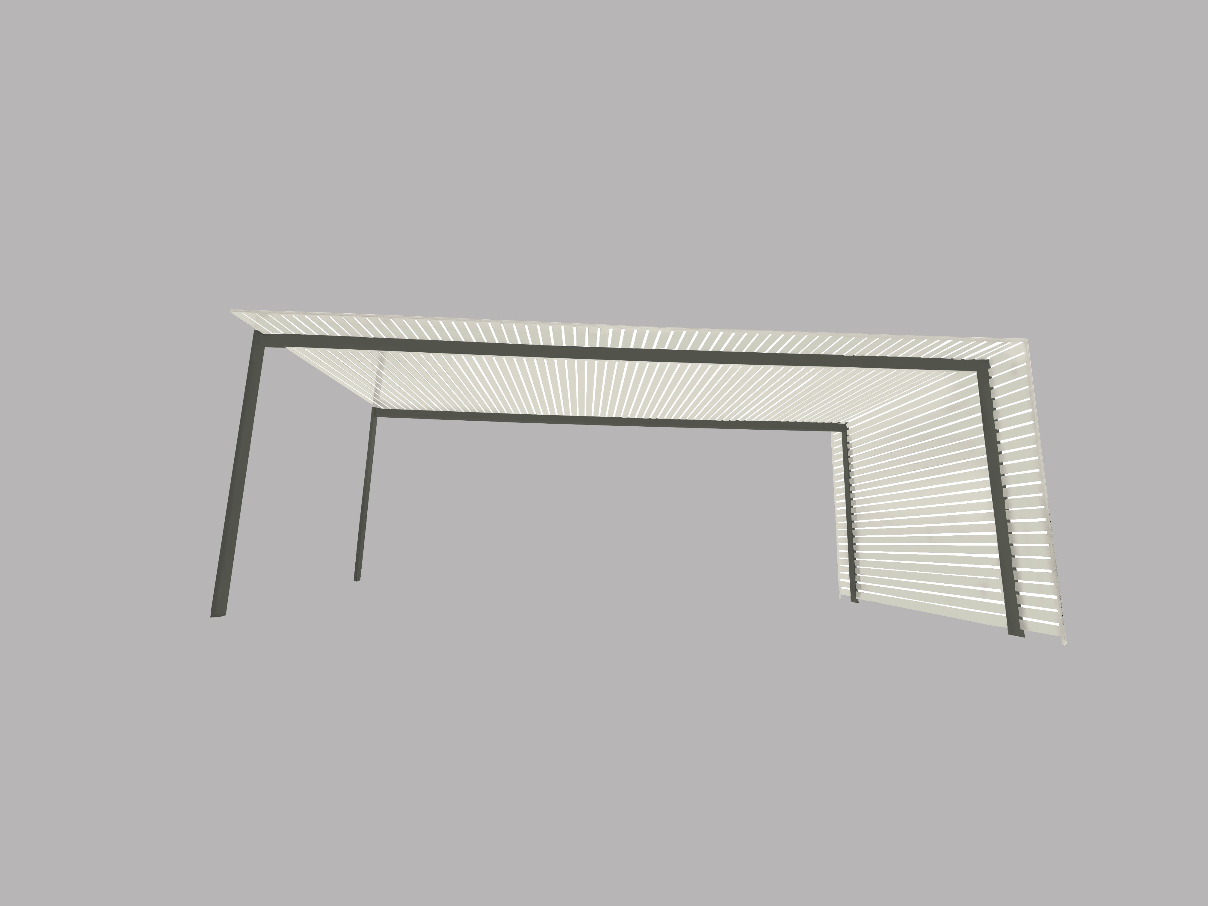 The EuroShade 4 Post Pergola Kit - Custom Colour Range 6m x 3.2m