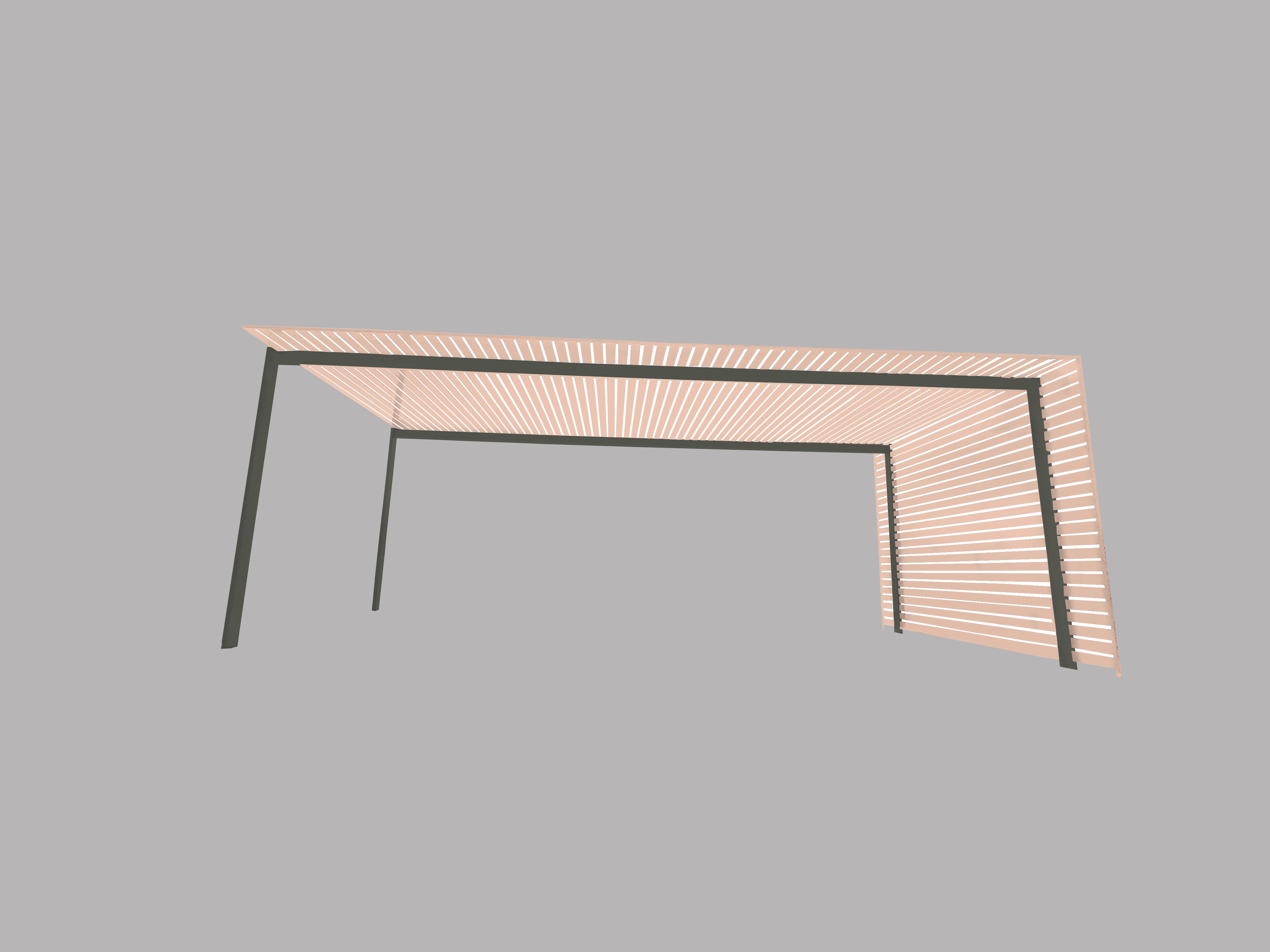 The EuroShade 4 Post Pergola Kit - Custom Colour Range 6m x 3.2m