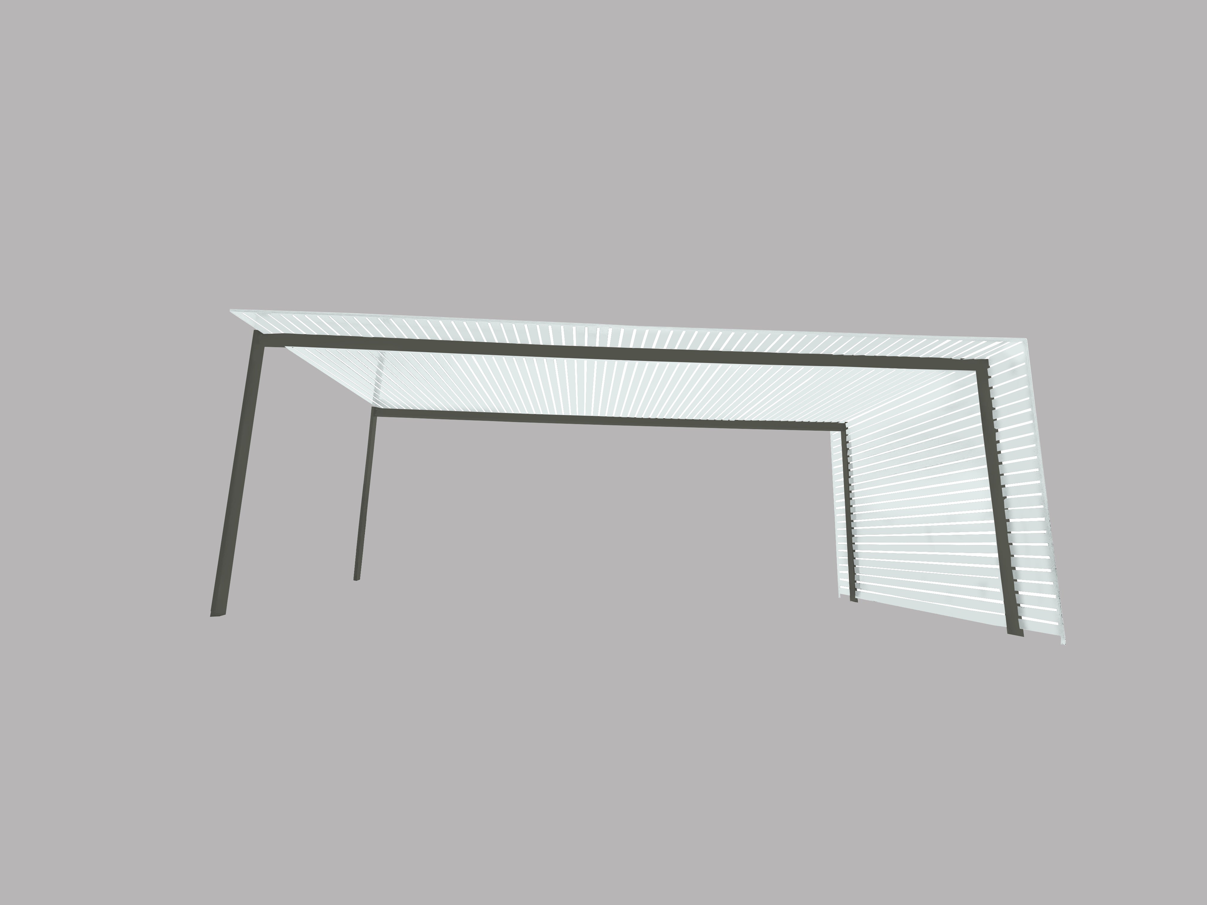 The EuroShade 4 Post Pergola Kit - Custom Colour Range 6m x 3.2m